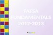 Fafsa fundamentals 2012-13