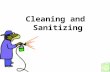 Cleaning and Sanitizing