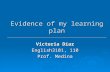 Evidence Of Victoria Diaz Learning Plan
