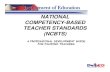 National Competency Based Teachers Standard