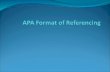 APA Format of Referencing