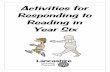Activities for Responding to Reading in Year 6