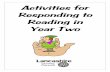 Activities for Responding to Reading in Year 2