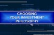 Choosing Your Investment Philosophy
