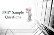 PMP Exam Sample Questions Set 6