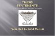 Thesis statement workshop