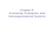Functional, Enterprise, And Inter Organizational Systems
