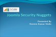 Joomla security nuggets