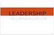 Leadership in organization
