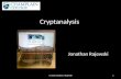 Cryptanalysis Lecture