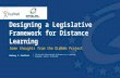 Designing a legislative framework for Distance Learning