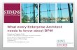 What Every Enterprise Architect Needs to Know About BPM