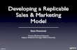 Developing a Replicable Sales & Marketing Model