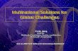 Multinational Solutions for Global Challenges -- McDonald\'s Presentation
