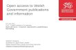 Open Access to Welsh Gov publications