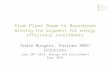 From plant room to boardroom winning the argument for energy efficiency investments   andre burgess - emvc solutions - 19th june