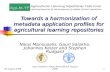 Towards a harmonization of metadata application profiles for agricultural learning repositories