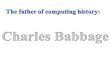 Charless babbage