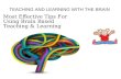 Teaching and learning  with the brain