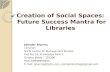 Creation of social spaces in libraries