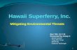 Hawaii Superferry: Mitigating Environmental Threats