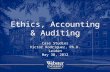 Ethics, Accounting and Auditing