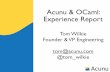 Acunu & OCaml: Experience Report, CUFP