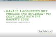 Manage a Recurring Gift Process and Implement PCI Compliance with The Raiser’s Edge