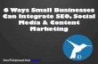6 ways small businesses can integrate SEO, Social Media & Content Marketing