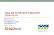 How To Avoid SEO's Biggest Disasters By Mark Munroe