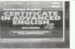 Cambridge certificate in advanced english 4