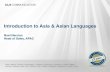 Introduction to Asia and Asian languages