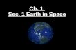 8th grade-Ch. 1 Sec. 1 Earth in Space