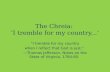 Chreia 2 "I tremble for my country..."