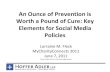 An Ounce of Prevention is Worth a Pound of Cure: Key Elements for Social Media Policies (MyCharityConnects 2011)