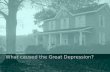 What Caused the Great Depression - Three Theories