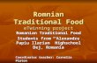 Romanian Traditional Food.