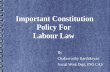 Impact of constiution policy in labour law