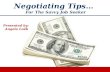 Negotiating Tips... For The Savvy Job Seeker