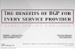 The benefit of BGP for every service provider