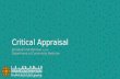 Critical appraisal guideline