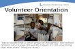 Volunteer Orientation Presentation
