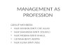 Management as profession