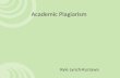 Academic plagiarism presentation