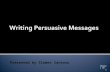 Ch 10. Writing Persuasive Messages