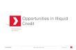 Opportunities in Illiquid Credit