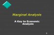 Marginal Analysis Notes