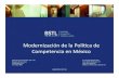 Modernización de la Política de Competencia en México