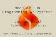 Pyretic - A new programmer friendly language for SDN