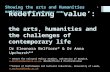 Redefining ‘value’: the arts, humanities and the challenges of contemporary life